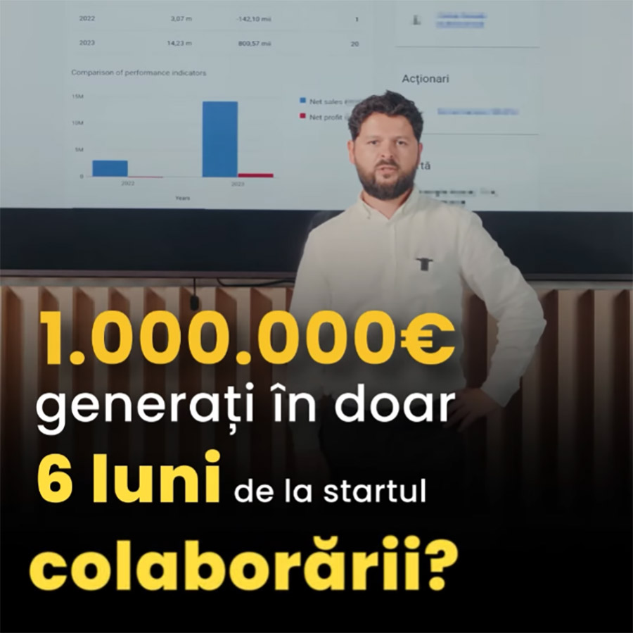 +1 mln € în 6 luni de la START